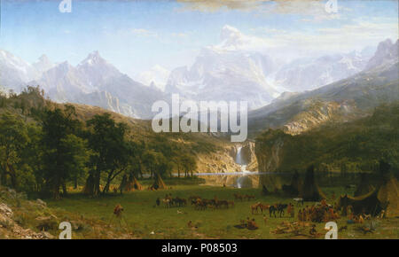 . The Rocky Mountains, Lander’s Peak . 1863 274 1863 - bierstadt landers peak Stock Photo