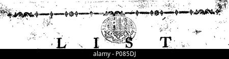 . English: Fleuron from book: A list of the proprietors of the Soar Navigation, for the year, 1785. 127 A list of the proprietors of the Soar Navigation, for the year, 1785. Fleuron T112105-2 Stock Photo