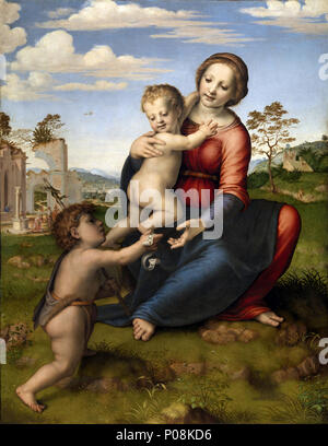 .  Madonna of the Well or Madonna and Child with the young St. John the Baptist Alternative title(s): Madonna and Child with the young St. John the Baptist . between 1517 and 1518 9 Franciabigio madonna col bambino e san giovannino Stock Photo
