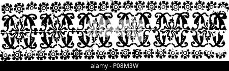 . English: Fleuron from book: A letter to Mr. Timothy Goodwin, To be Communicated to his Friend L. M. Author of The Narrative of Count Patkul. 123 A letter to Mr. Timothy Goodwin, To be Communicated to his Friend L Fleuron T012382-2 Stock Photo