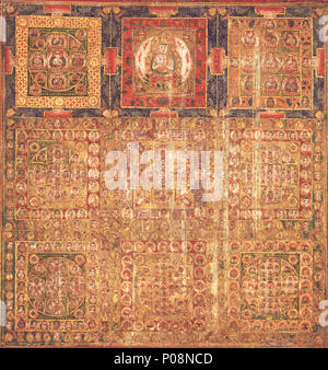 English: Mandala of the Two Realms, from inside a zushi, Nara