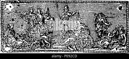 . English: Fleuron from book: A new dramatic entertainment called The royal chace; or, Merlin's Cave. With several new comic scenes of action introduced into the grotesque pantomime of Jupiter and Europa. As it is performed at the Theatre Royal in Covent-Garden. The words in the Scenes of the Hermitage and Merlin's Cave by Mr. Phillips. 147 A new dramatic entertainment called The royal chace; or, Merlin's Cave Fleuron T186216-3 Stock Photo