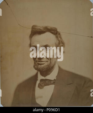 . Abraham Lincoln . 1865 277 Alexander Gardner - Abraham Lincoln - Google Art Project Stock Photo