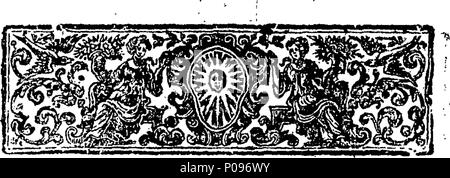 . English: Fleuron from book: A narrative of Capt. Peyton's proceedings, During the Time he Commanded his Majesty's Ships in the East-Indies. And Of what happen'd Relative thereto. 134 A narrative of Capt Fleuron T173499-2 Stock Photo