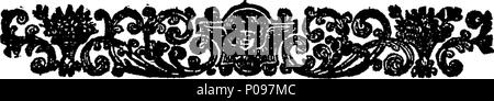 . English: Fleuron from book: A narrative of what happened in Bengal, in the year MDCCLX. 135 A narrative of what happened in Bengal, in the year MDCCLX. Fleuron T000244-4 Stock Photo