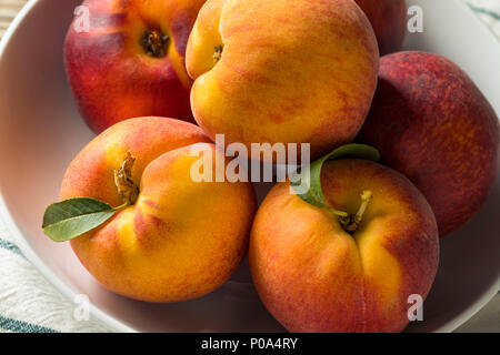 Raw Organic Orange Peaches Ready to Eat Stock Photo