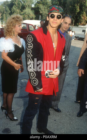 UNIVERSAL CITY, CA - SEPTEMBER 05: Singer Gerardo attends the Eighth Annual MTV Video Music Awards on September 5, 1991 at Universal Amphitheatre in Universal City, California. Photo by Barry King/Alamy Stock Photo Stock Photo