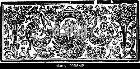 . English: Fleuron from book: A poem to the memory of Edmund Sheffield, Duke of Buckingham, Duke and Marquess of Normanby, Earl of Mulgrave, and Baron of Butterwick. By John Boyle, Earl of Orrery. 172 A poem to the memory of Edmund Sheffield, Duke of Buckingham, Duke and Marquess of Normanby, Earl of Mulgrave, and Baron of Butterwick Fleuron T042559-4 Stock Photo