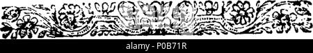 . English: Fleuron from book: An apology for a late resignation: in a letter from an English Gentleman to his Friend at the Hague. 306 An apology for a late resignation- in a letter from an English Gentleman to his Friend at the Hague. Fleuron T022217-3 Stock Photo