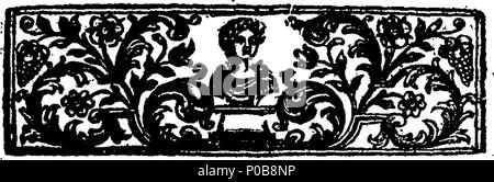 . English: Fleuron from book: An appeal to the dissenting ministers, Occasioned by the Behaviour of Mr. Thomas Bradbury. 308 An appeal to the dissenting ministers, Occasioned by the Behaviour of Mr. Thomas Bradbury. Fleuron T011638-3 Stock Photo