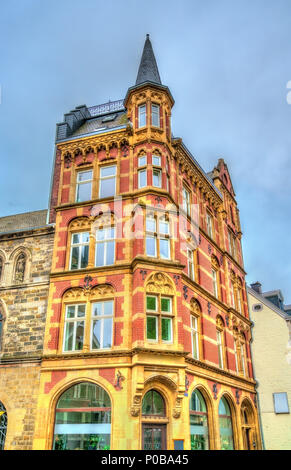 Buildings in the old town of Aachen, Germany Stock Photo