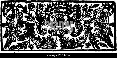 . English: Fleuron from book: A rhapsody: or, dissertation upon nothing. Addressed and recommended to all writers and readers of nonsense. 184 A rhapsody- or, dissertation upon nothing Fleuron N012968-2 Stock Photo