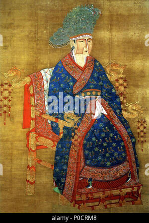 . The Official Imperial Portrait of Song Dynasty's Empresses  . Song Dynasty. Imperial Painter 1 B Song Dynasty 2 Empress of Zhenzong Stock Photo