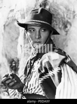 Original Film Title: A SAINTED DEVIL.  English Title: A SAINTED DEVIL.  Film Director: JOSEPH HENABERY.  Year: 1924.  Stars: RUDOLPH VALENTINO. Credit: FAMOUS PLAYERS/PARAMOUNT / Album Stock Photo