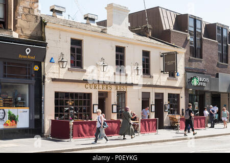 Curlers Rest Pub, Byres Road, Glasgow, Scotland, UK Stock Photo