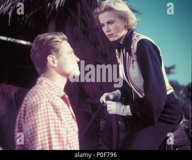 Original Film Title: GREEN FIRE.  English Title: GREEN FIRE.  Film Director: ANDREW MARTON.  Year: 1954.  Stars: GRACE KELLY; JOHN ERICSON. Credit: M.G.M / Album Stock Photo