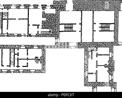 . English: Fleuron from book: Account of Hampton Court Palace. (From Lyson's Middlesex parishes.) 258 Account of Hampton Court Palace. (From Lyson's Middlesex parishes.) Fleuron T106164-7 Stock Photo