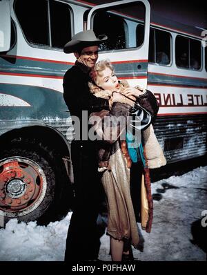 Original Film Title: BUS STOP.  English Title: BUS STOP.  Film Director: JOSHUA LOGAN.  Year: 1956.  Stars: DON MURRAY; MARILYN MONROE. Credit: 20TH CENTURY FOX / Album Stock Photo