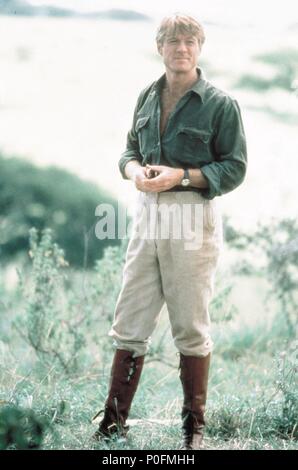 Original Film Title: OUT OF AFRICA.  English Title: OUT OF AFRICA.  Film Director: SYDNEY POLLACK.  Year: 1985.  Stars: ROBERT REDFORD. Credit: UNIVERSAL PICTURES / Album Stock Photo