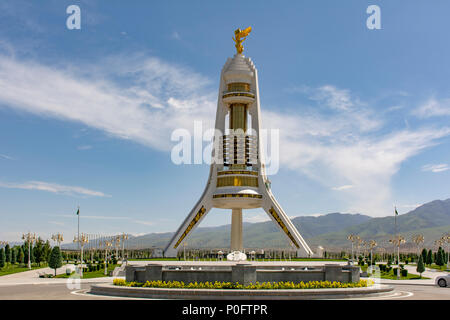 Neutrality Monument, Ashgabat, Turkmenistan Stock Photo