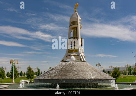 Neutrality Monument, Ashgabat, Turkmenistan Stock Photo