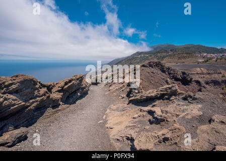 San Antonio volcano in La Palma island, Canary islands, Spain. Stock Photo