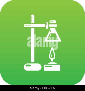 Chemical process icon, simple black style Stock Vector