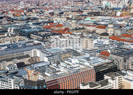 View over Berlin-Mitte, Gendarmenmarkt, Germany Stock Photo