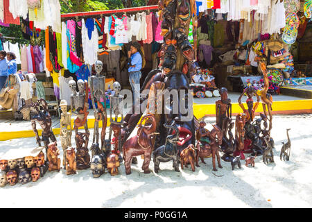 LABADEE, HAITI - MAY 01, 2018: Handcrafted Haitian Souvenirs Stock Photo