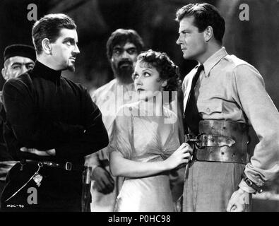 Original Film Title: THE MOST DANGEROUS GAME.  English Title: THE MOST DANGEROUS GAME.  Film Director: IRVING PICHEL; ERNEST B. SCHOEDSACK.  Year: 1932.  Stars: JOEL MCCREA; LESLIE BANKS; FAY WRAY. Credit: RKO RADIO PICTURES / Album Stock Photo