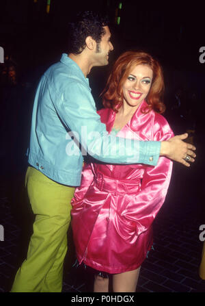 UNIVERSAL CITY, CA - SEPTEMBER 05: (L-R) Singers/musicians Dmitry Brill and Lady Miss Kier of Deee-Lite attend the Eighth Annual MTV Video Music Awards on September 5, 1991 at Universal Amphitheatre in Universal City, California. Photo by Barry King/Alamy Stock Photo Stock Photo