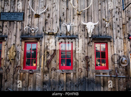 The front of a Blacksmith shop in Buena Vista, Colorado. Stock Photo