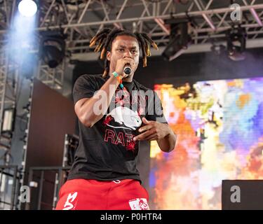 Denzel Curry during Bonnaroo Music and Arts Festival on June, 8 2018 ...