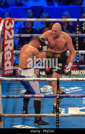 Manchester Arena, Manchester, UK. 9th June, 2018. Frank Warren Boxing Promotions, Tyson Fury versus Sefer Seferi; Tyson Fury in an International Heavyweight Contest fight against Sefer Seferi Credit: Action Plus Sports/Alamy Live News Stock Photo