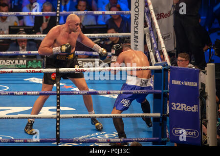 Manchester Arena, Manchester, UK. 9th June, 2018. Frank Warren Boxing Promotions, Tyson Fury versus Sefer Seferi; Tyson Fury in an International Heavyweight Contest fight against Sefer Seferi Credit: Action Plus Sports/Alamy Live News Stock Photo