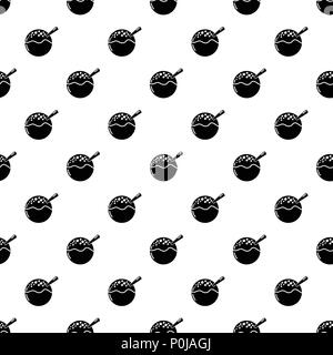 Hanami dango icon, simple black style Stock Vector