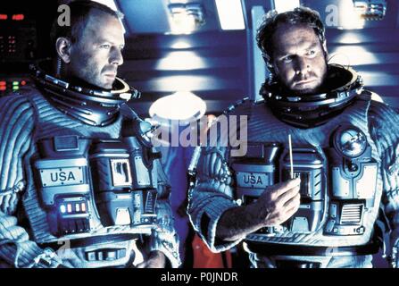 Original Film Title: ARMAGEDDON.  English Title: ARMAGEDDON.  Film Director: MICHAEL BAY.  Year: 1998.  Stars: BRUCE WILLIS; WILL PATTON. Credit: TOUCHSTONE PICTURES / Album Stock Photo