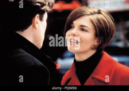 Original Film Title: MICKEY BLUE EYES.  English Title: MICKEY BLUE EYES.  Film Director: KELLY MAKIN.  Year: 1999.  Stars: HUGH GRANT; JEANNE TRIPPLEHORN. Credit: UNIVERSAL PICTURES / WETCHER, BARRY / Album Stock Photo