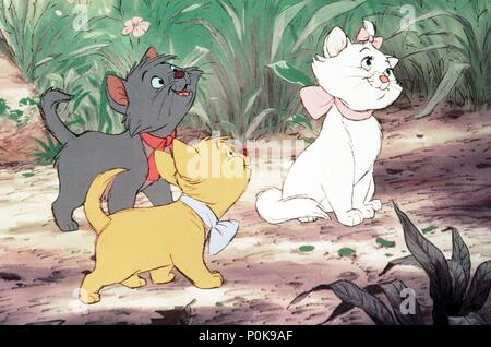 Original Film Title: THE ARISTOCATS.  English Title: THE ARISTOCATS.  Film Director: WOLFGANG REITHERMAN.  Year: 1970. Credit: DISNEY / Album Stock Photo