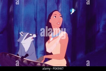 Original Film Title: POCAHONTAS.  English Title: POCAHONTAS.  Film Director: ERIC GOLDBERG; MIKE GABRIEL.  Year: 1995. Credit: WALT DISNEY PRODUCTIONS / Album Stock Photo