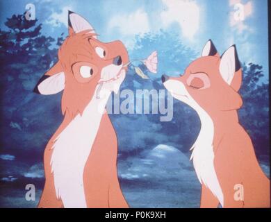 Original Film Title: THE FOX AND THE HOUND.  English Title: THE FOX AND THE HOUND.  Film Director: RICHARD RICH; BARRY BERMAN; ART STEVENS.  Year: 1981. Credit: WALT DISNEY PRODUCTIONS / Album Stock Photo