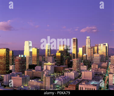 1995 HISTORICAL DOWNTOWN SKYLINE LOS ANGELES CALIFORNIA USA Stock Photo