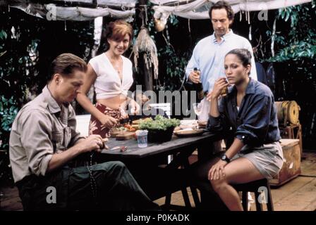 ANACONDA (1997) JENNIFER LOPEZ, ICE CUBE BANDANA, MAN SCREAMING, SNAKE