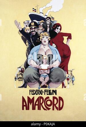 Original Film Title: AMARCORD.  English Title: AMARCORD.  Film Director: FEDERICO FELLINI.  Year: 1973. Credit: F.C. ROME/P.E.C.F.PARIS / Album