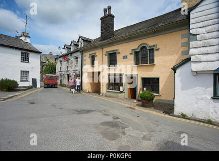 The Beatrix Potter Galley in the village of Hawkshead, Lake District National Park, Cumbria, England UK Stock Photo