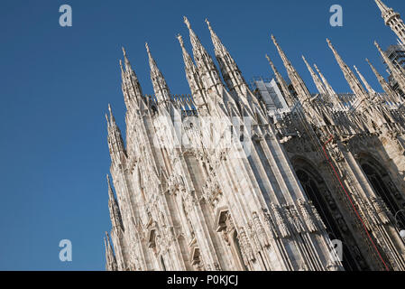 Milan, Italy - April 20, 2018: view of Milan Cathedral Stock Photo