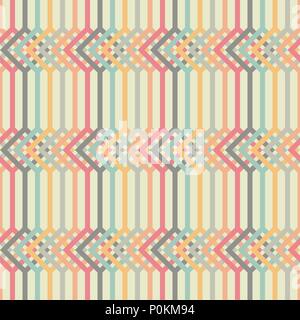 Vector illustration. Stylized texture with lines and squares. Pale colors. Stock Vector