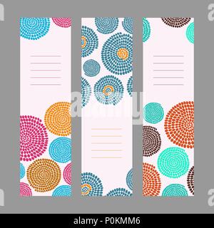 Set of Tribal Banners. Abstract African ornament. Vector Illustration for print, flyer or leaflet. Hand drawn design for invitation, postcard or poste Stock Vector
