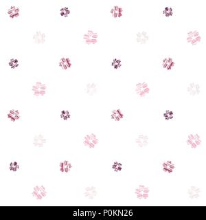 Simple sakura pattern. Seamless. Scratched flowers. Spring symbol texture. Pink petals of Cherry blossoms. Plain japanese backdrop. Can be used for wa Stock Vector