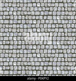 Squared Street Cobblestone Pavement. Old fashioned. Abstract seamless pattern. Street paving stone texture useful as background. Stone roadway. Stock Vector